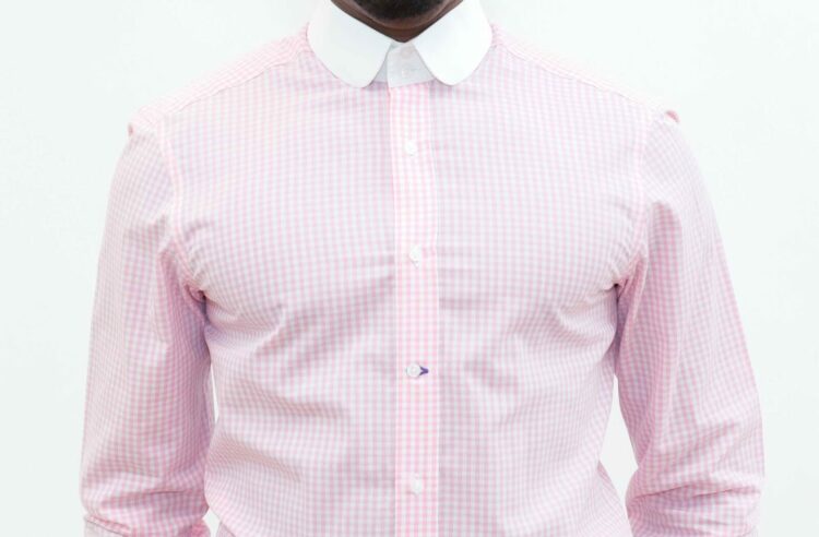 Pink Gingham Dress Shirt